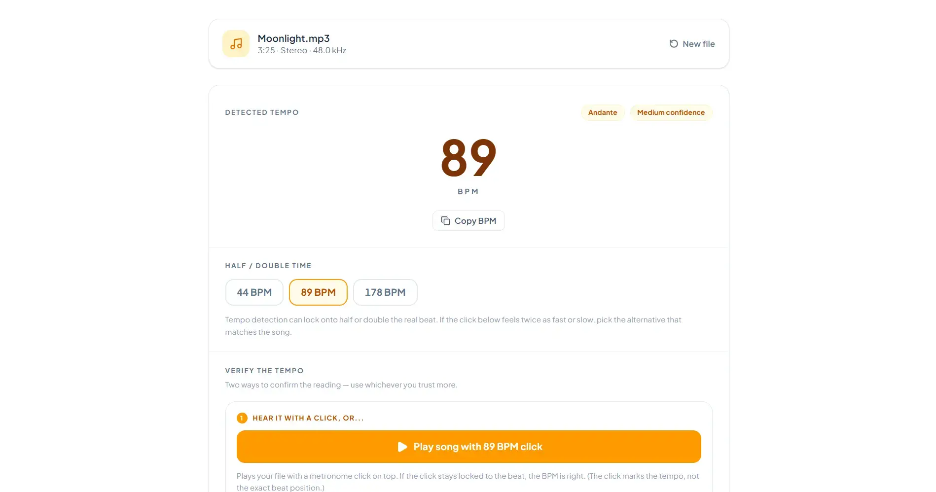 BPM Finder preview