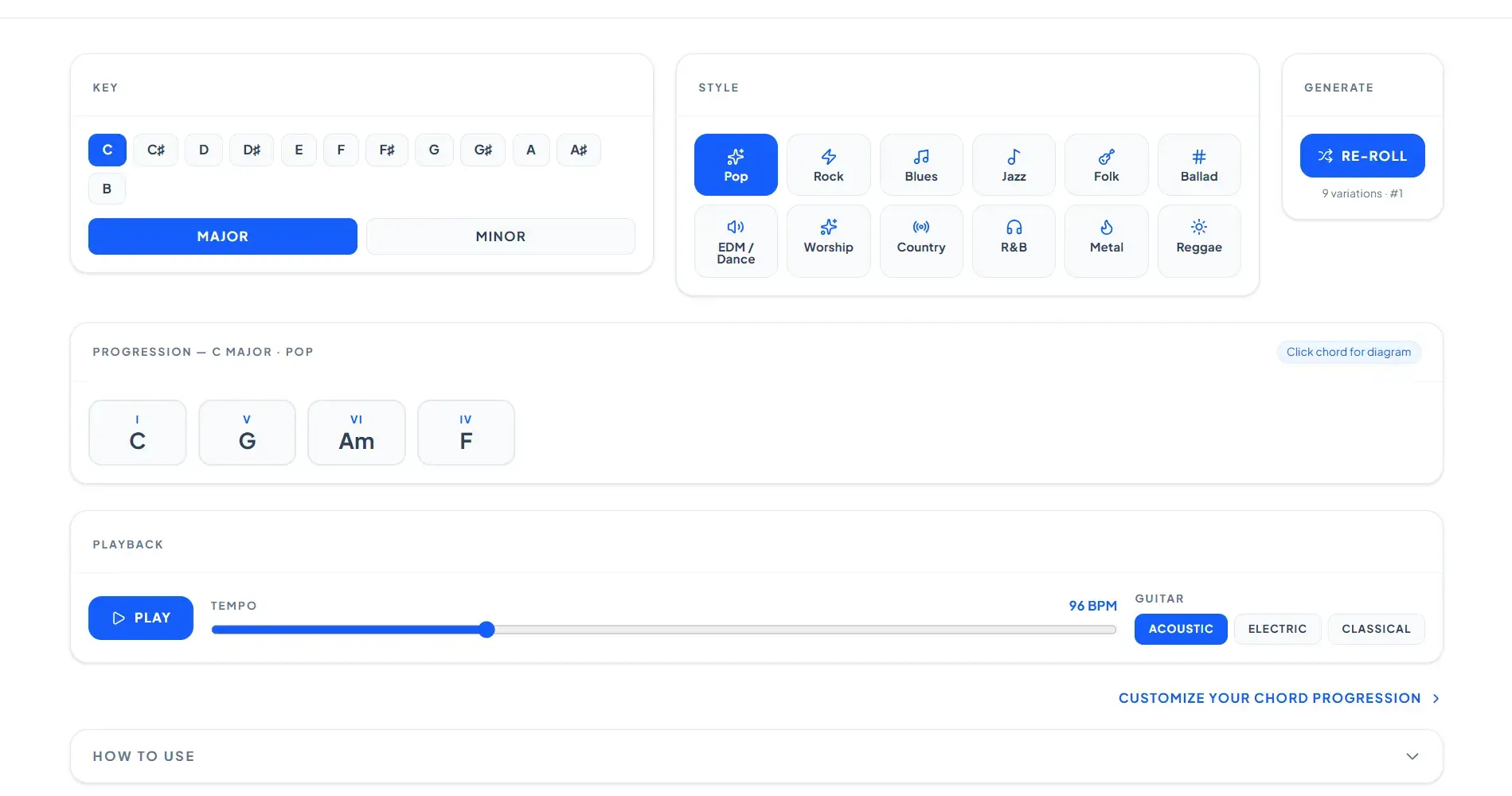 Chord Progression Generator preview