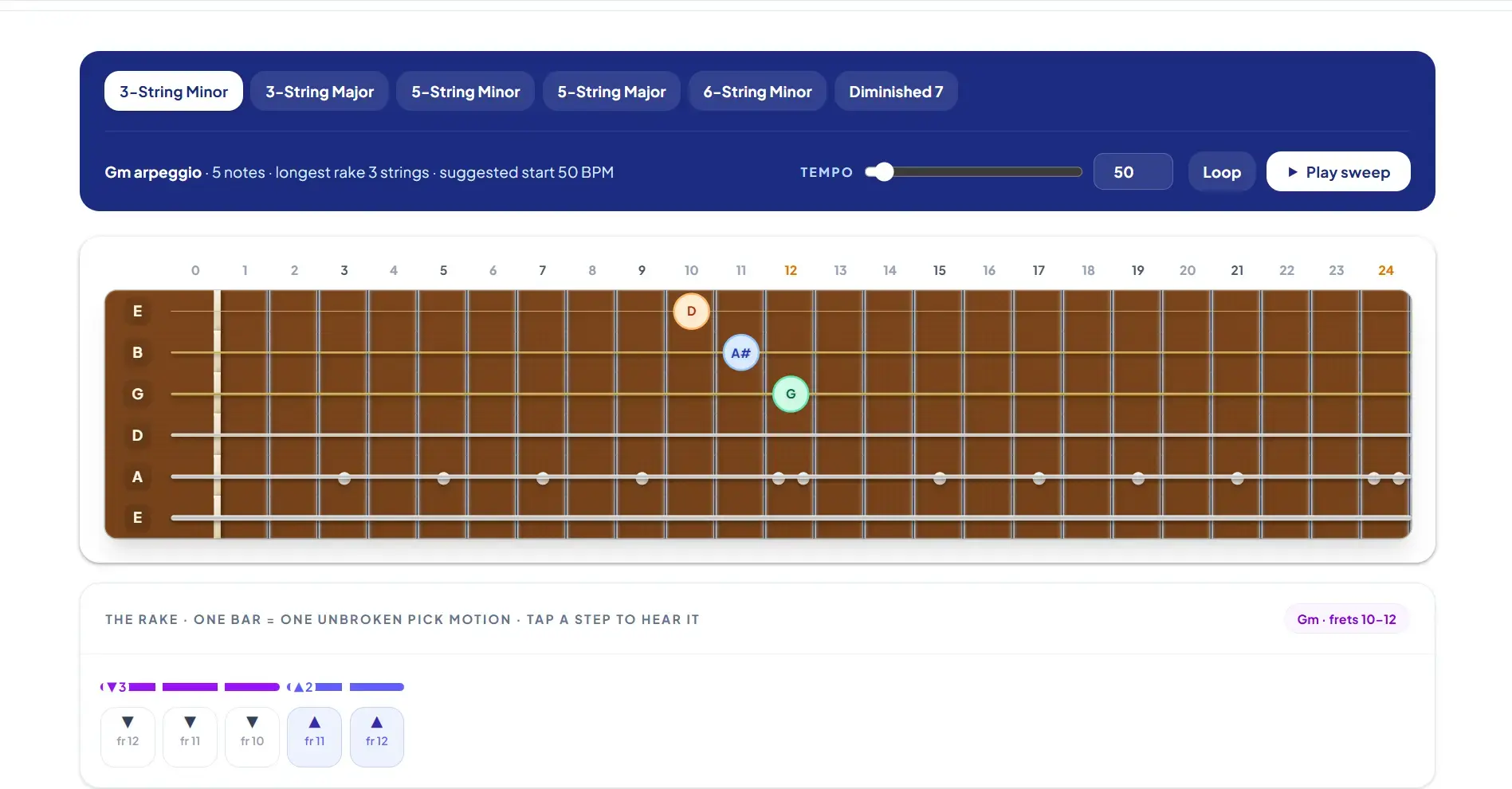 Sweep Picking Exercises preview